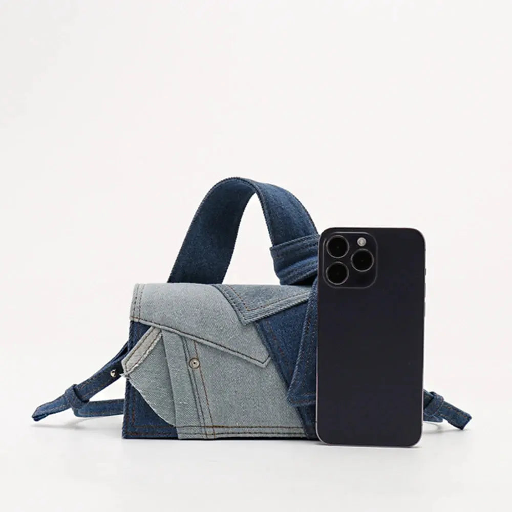 elora Denim Luxe Shoulder Bag eprolo