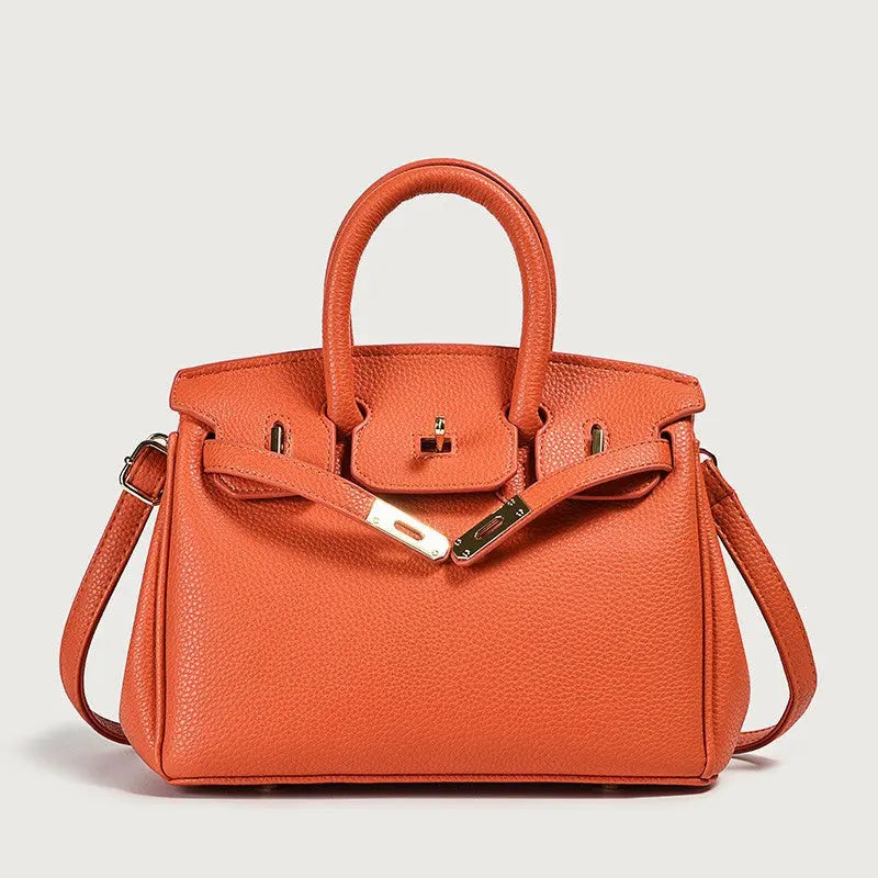 Classic Vegan Leather Top Handle Handbag eprolo