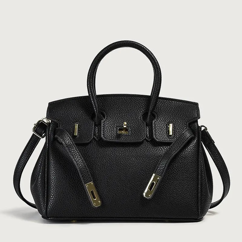 Classic Vegan Leather Top Handle Handbag eprolo