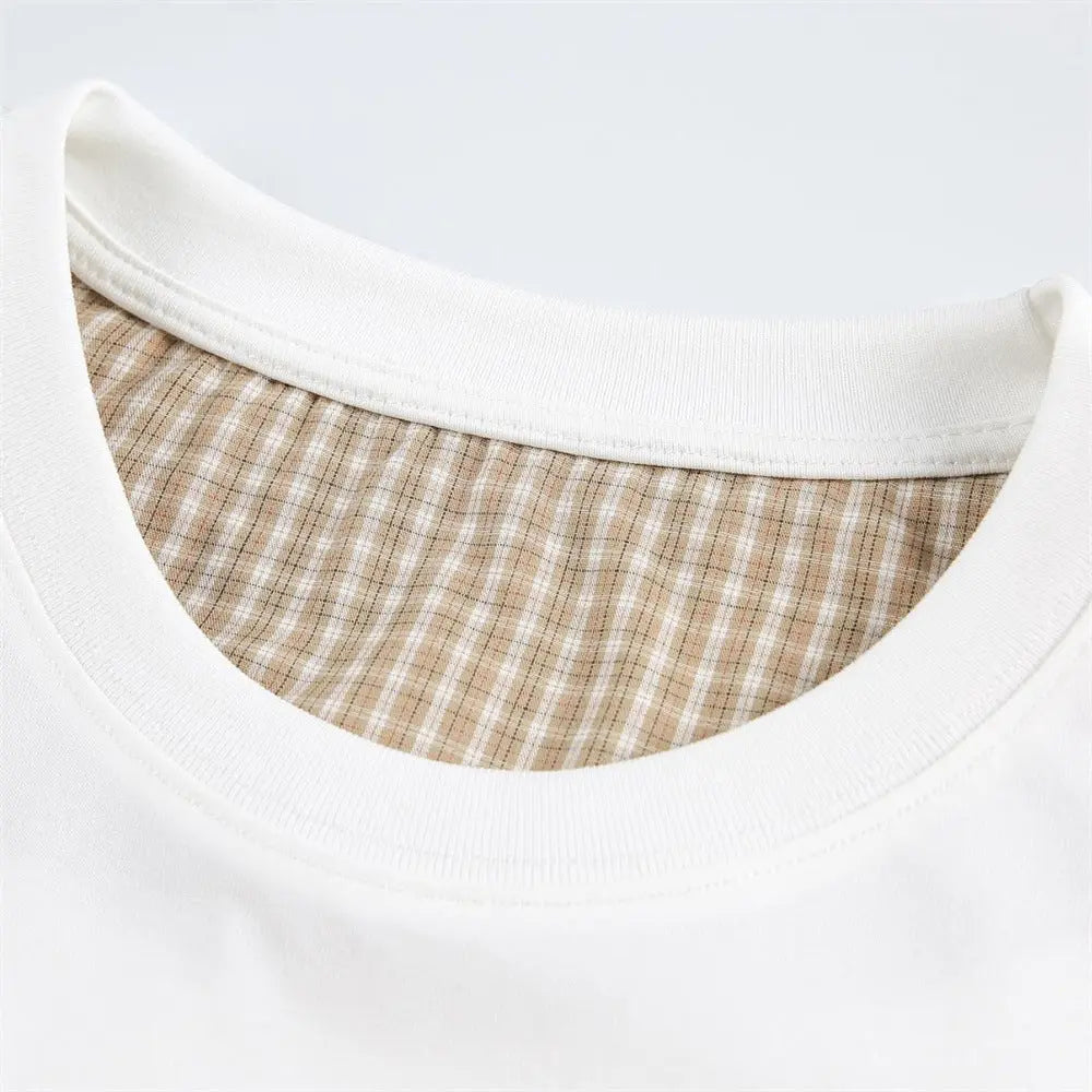 Velora Layered Two-Piece Style T-Shirt – White eprolo