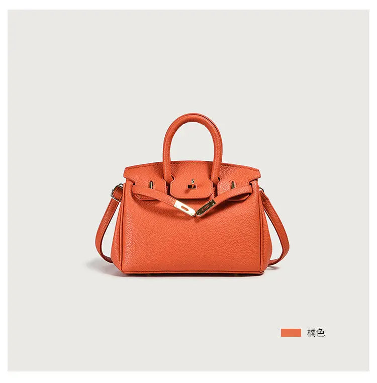 Classic Vegan Leather Top Handle Handbag eprolo