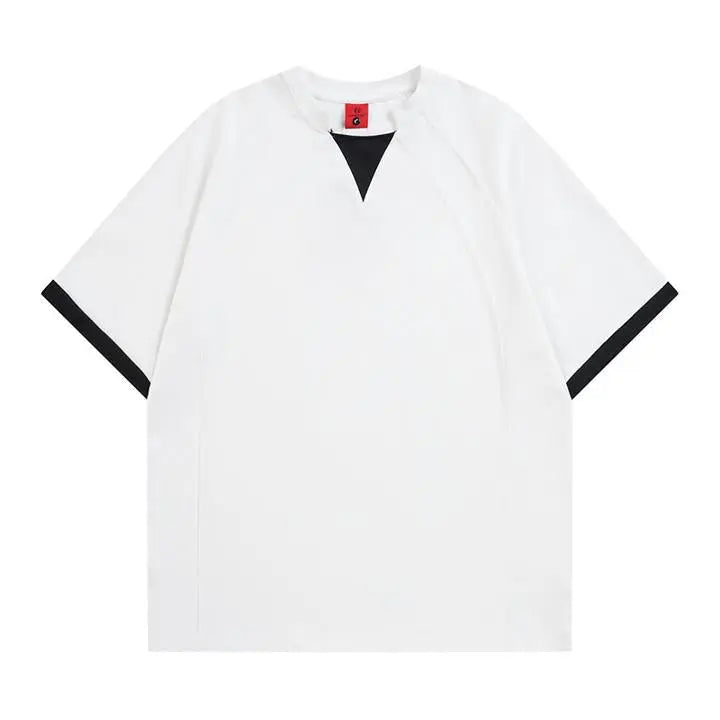 Velora Contrast Layered Short Sleeve T-Shirt eprolo