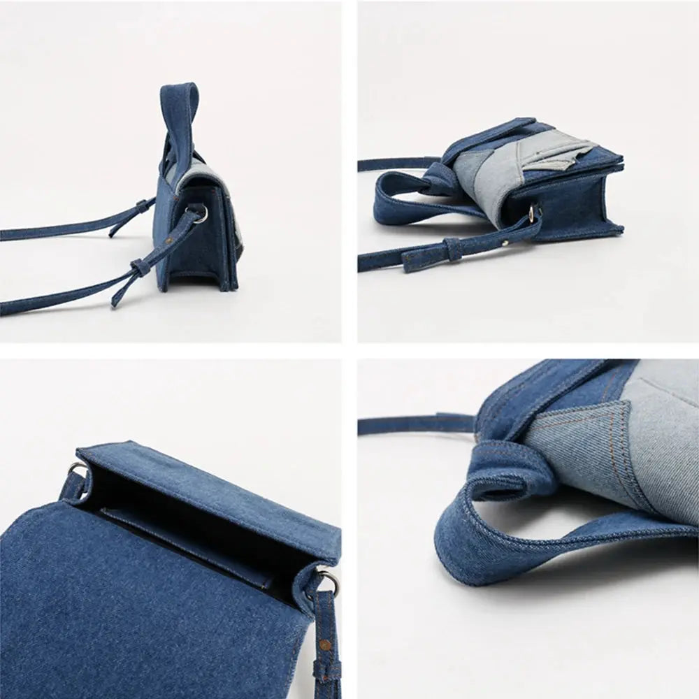 elora Denim Luxe Shoulder Bag eprolo