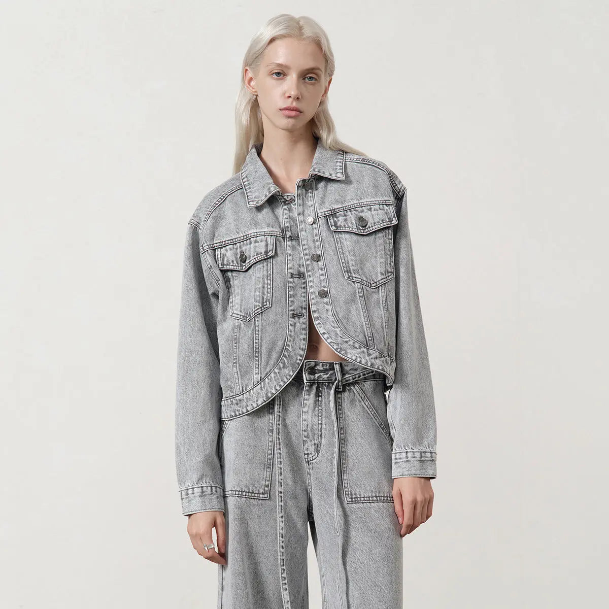 Velora Chic Denim Crop Jacket eprolo