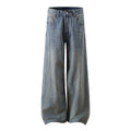 Men’s Washed Wide Leg Denim Jeans