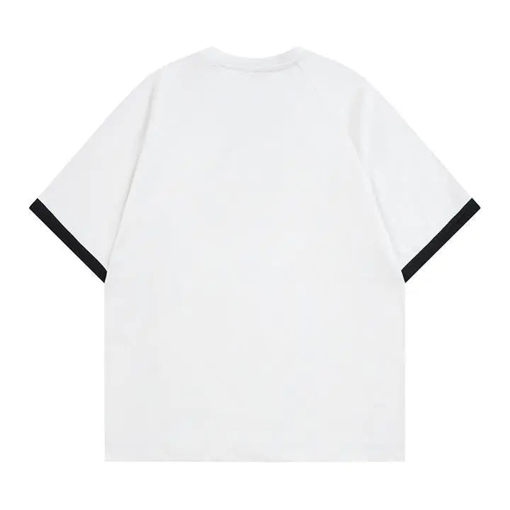 Velora Contrast Layered Short Sleeve T-Shirt eprolo