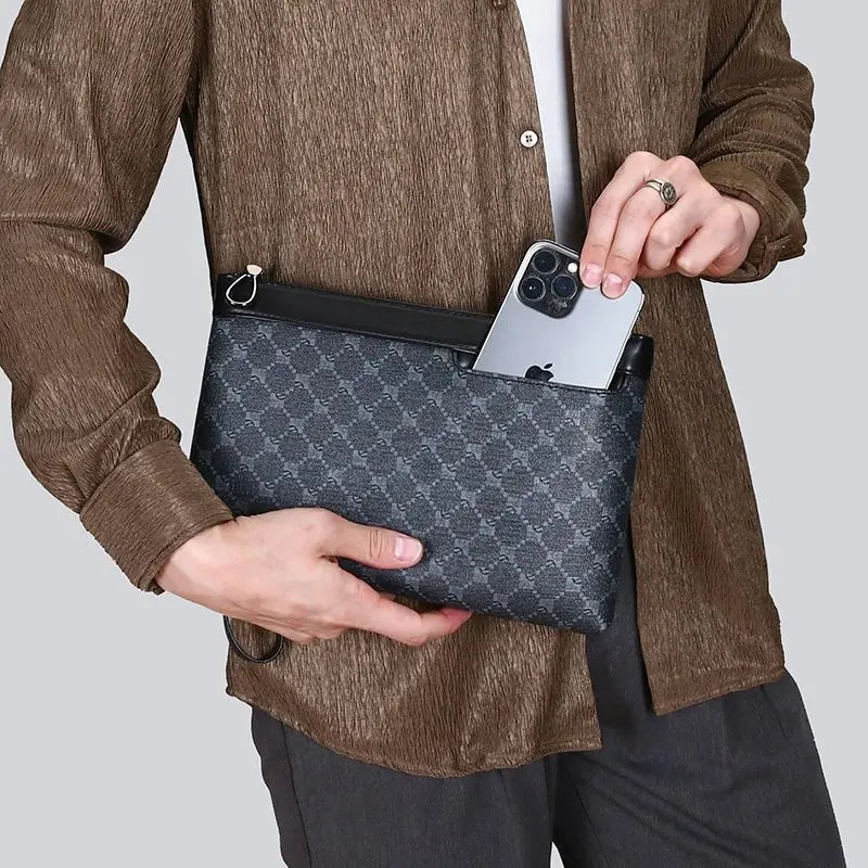 Luxury Leather Clutch Bag - VELORA